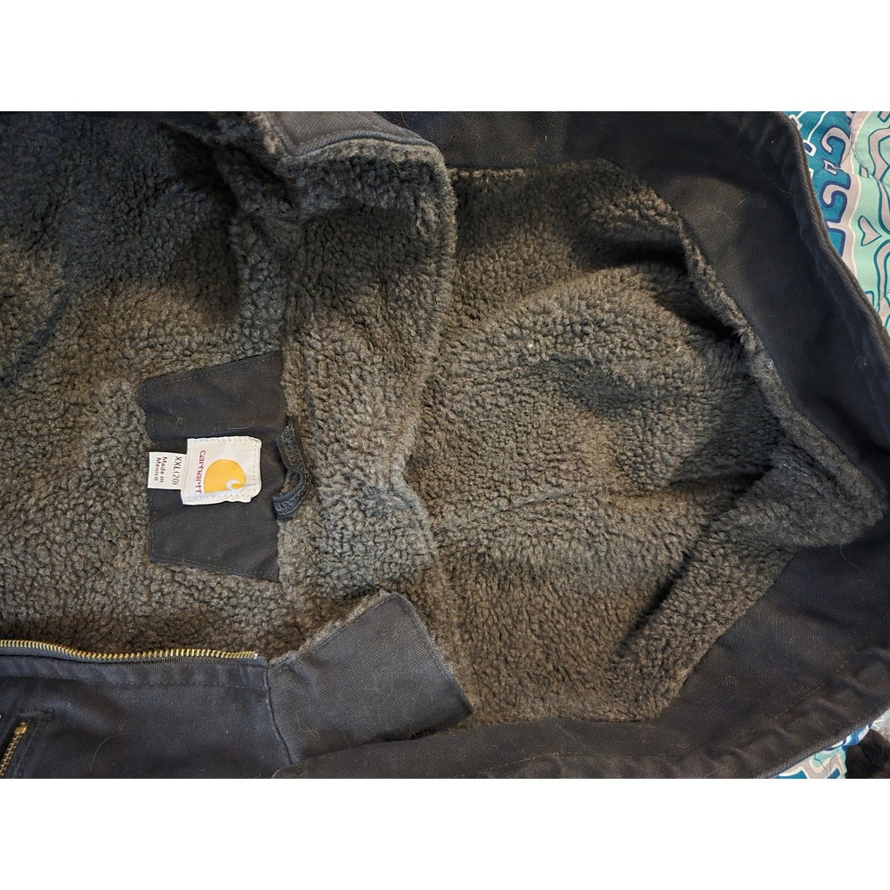 NWT Carhartt Womens XXL Black Sierra Sherpa Lined Hooded Jacket 100815-001 - Picture 8 of 11